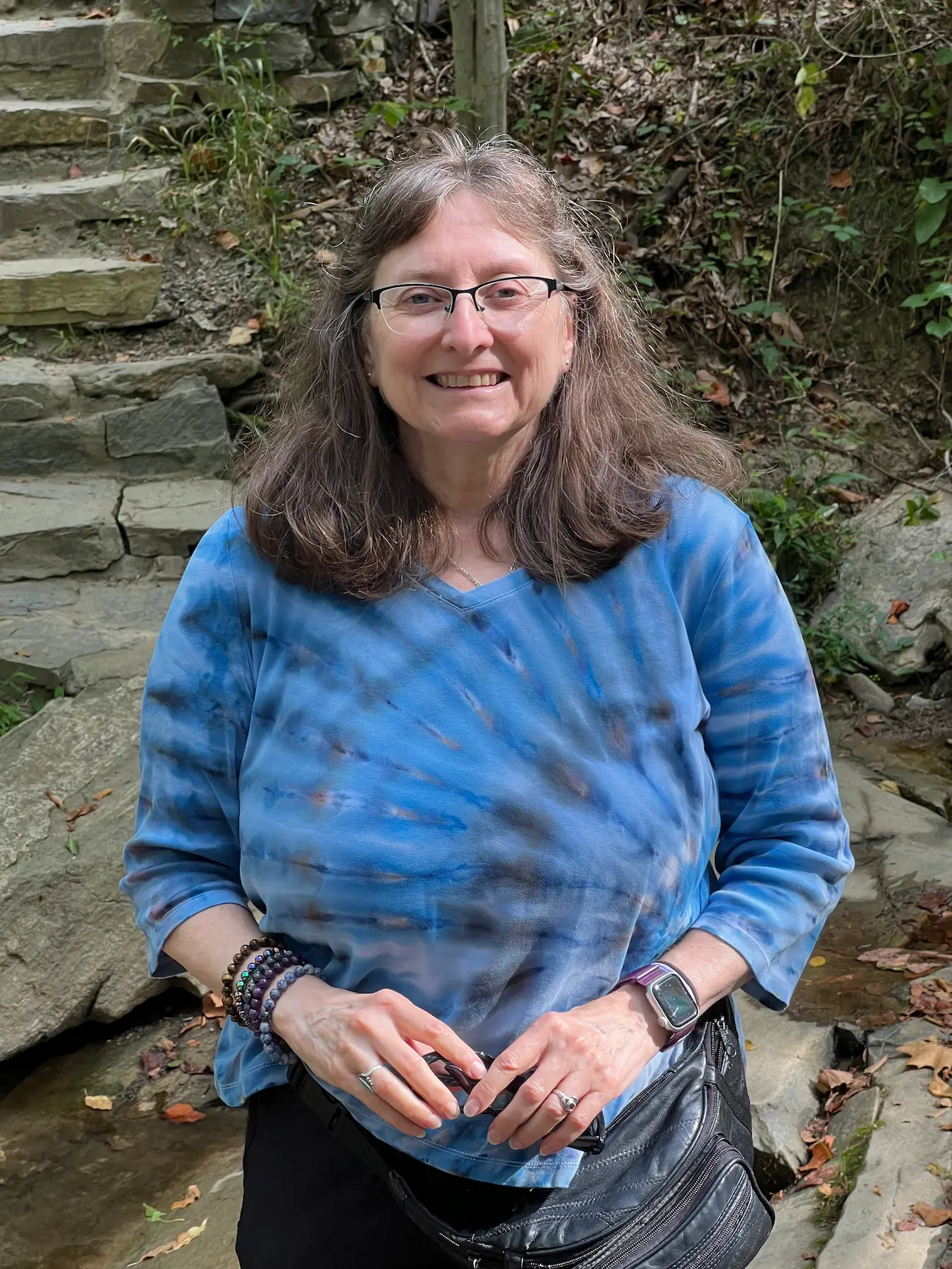 Fran V. McColman offering spiritual direction in a serene setting